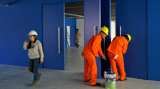 Manos a la obra. Avanza la renovación del Cultural Fontanarrosa.