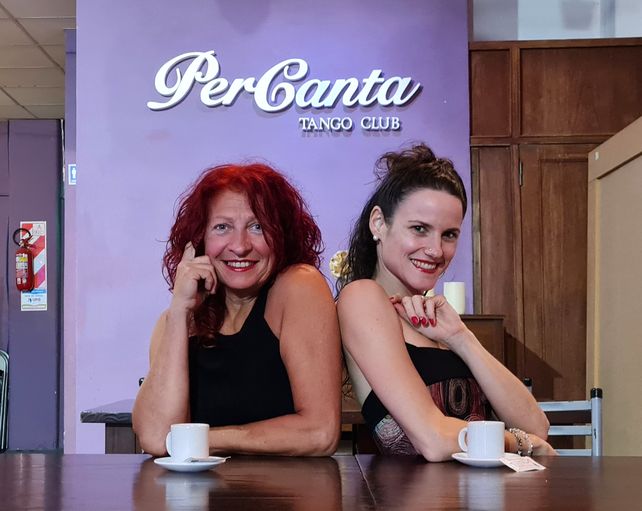 Organizadoras. Patricia “Roja” Mateos y Soledad Cantarini son las coordinadoras locales del festival junto con Andrea Fernández Acerbi