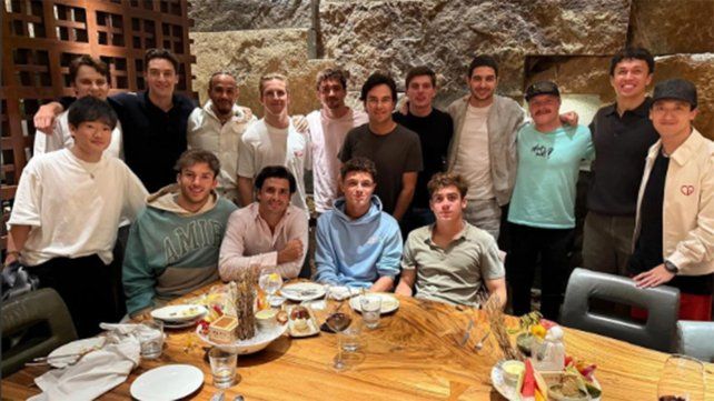 La gran parte de los pilotos de Fórmula 1 compartieron una cena antes del GP de Abu Dhabi.