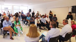 Adán Bahl, Juan José Bahillo y Rosario Romero dialogaron con empresarios y productores del Parque Industrial de Paraná, de cara al balotaje