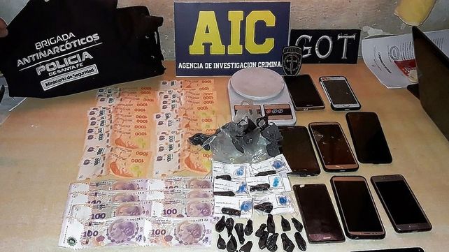 La droga secuestrada