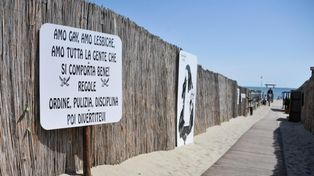 Polémica por propaganda fascista en una playa privada