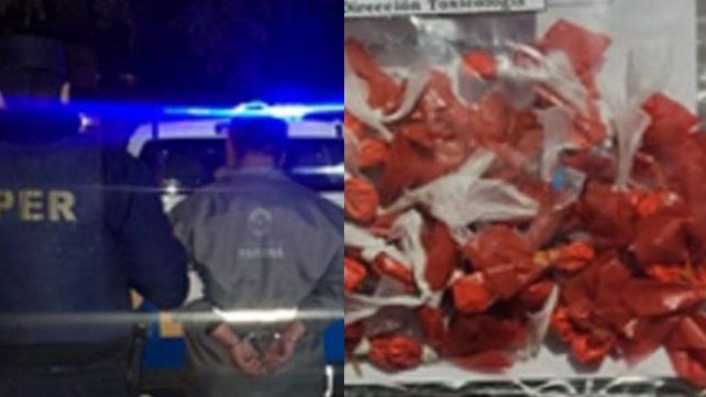 En los allanamientos fue detenido un hombre por tenencia de cocaína.