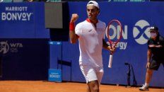 Francisco Cerúndolo festeja su impoprtante triunfo ante el rosarino Federico Coria. Francisco Cerúndolo festeja su impoprtante triunfo ante el rosarino Federico Coria.