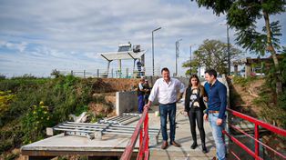 La obra. El sector intervenido es entre bulevar Urquiza y Doctor Ghio.