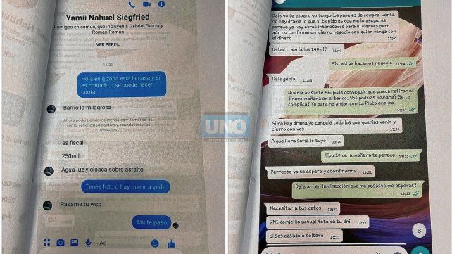 El anzuelo. A través de mensajes por redes sociales