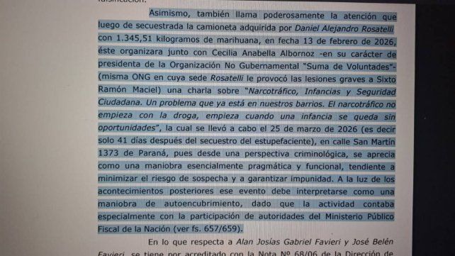 Procesamiento de Rosatelli: Suma de Voluntades afirmó que colabora con la Justicia