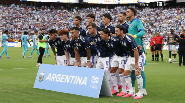 La formación de la selección argentina que jugó desde el inicio contra Honduras.
