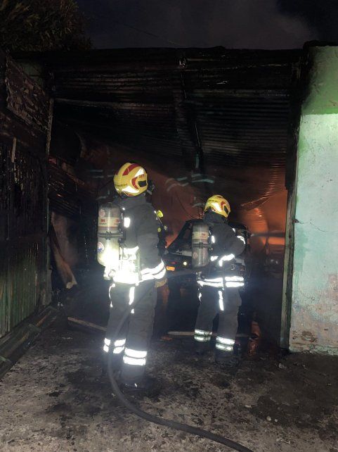 El incendio se desató alrededor de la 1.30 de la mañana en Virasoro y Avellaneda.