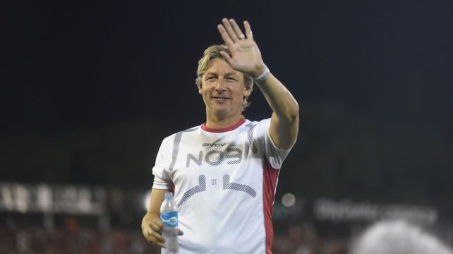 Enero de 2023. Gabriel Heinze en su presentación como DT leproso en el Coloso y ante Godoy Cruz.