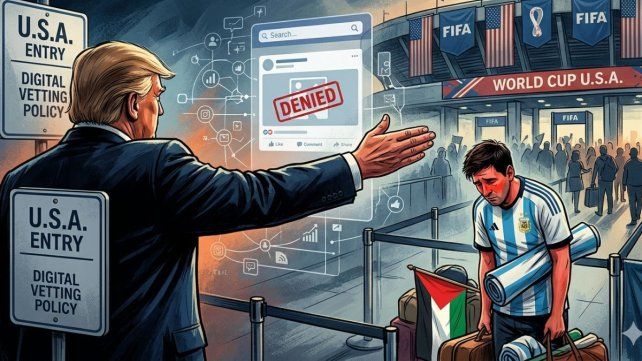 La administración de Donald Trump prohibirá la entrada a los hinchas al Mundial de Estados Unidos si tuvieran expresiones antisemitas