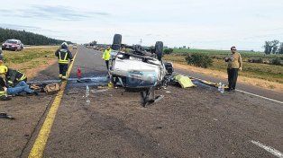 Vuelco fatal: un hombre perdió la vida en la autovía 14