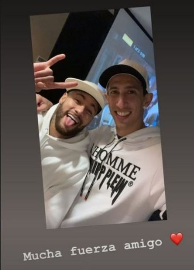 Ángel Di María apoyó a Neymar por su dura lesión: Mucha fuerza