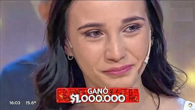 Joven de Concordia se llevó el millón en Los 8 Escalones