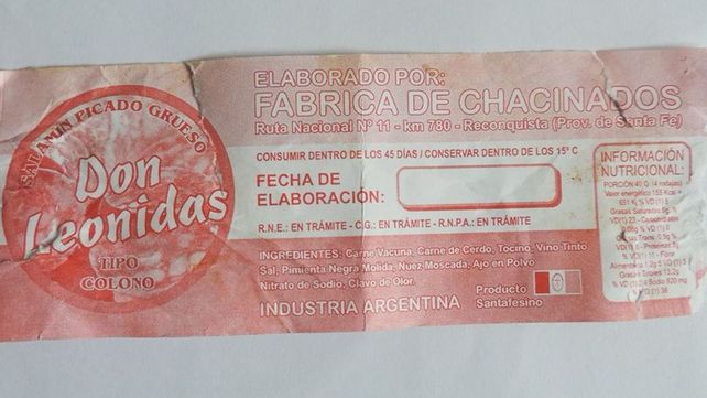 Alerta alimentaria en Santa Fe: prohíben la comercialización de un salamín producido en Santa Fe