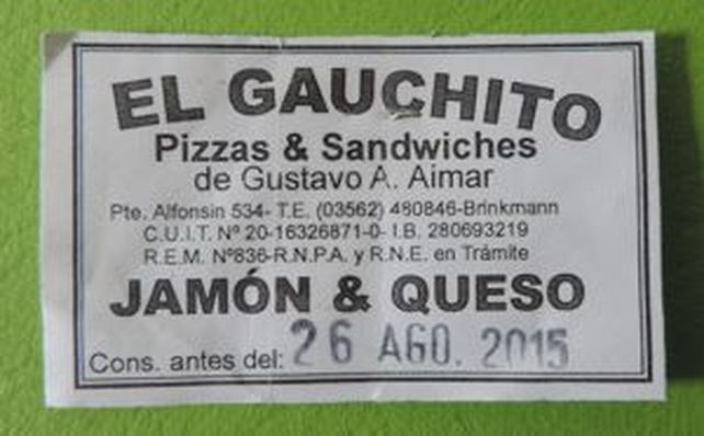 La Assal prohibió el sándwich de jamón y queso “El Gauchito”