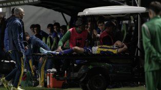Central: Gaspar Duarte pasó por quirófano tras la grave lesión de rodilla que tuvo ante Banfield