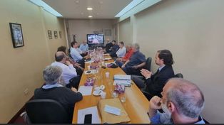 El titular del Inaes, Alex Roig, participó de la reunión del consejo de administración de la Federación de Cooperativas de Crédito.
