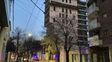 La obra del edificio de la ciudad de San Lorenzo, donde murieron cinco operarios al caer un montacargas.