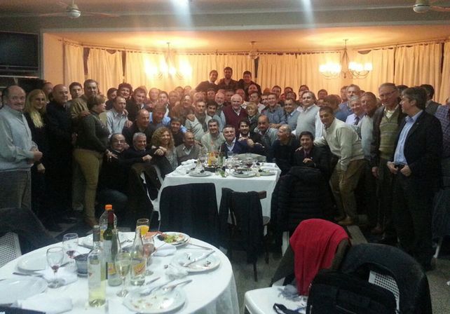 En El Quillá. Los intendentes junto al mandatario provincial