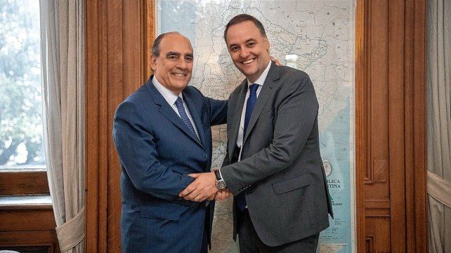 Adorni se reunió con Guillermo Francos para coordinar la transición en la jefatura de Gabinete