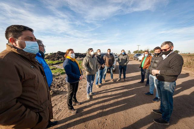 Ruta 20: avanza la obra de pavimentación