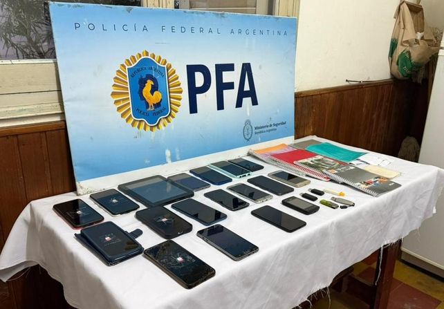 Material incautado por la Policía Federal