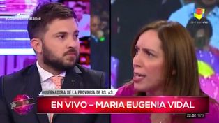 María Eugenia Vidal respondió furiosa a los cuestionamientos de Brancatelli al gobierno