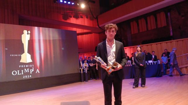Franco Colapinto fue el centro de atención en los Premios Olimpia