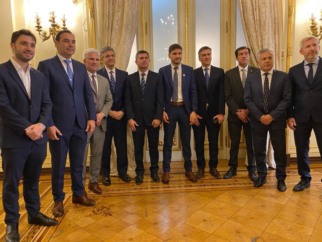 Los mandatarios provinciales que llevaron sus posiciones a la Casa Rosada.