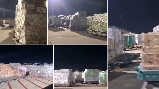 Por la caída del sistemas de cargas hace días que están a la intemperie productos importados