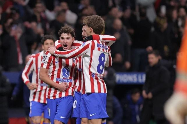 Atlético de Madrid le ganó sobre la hora al Inter en Champions League