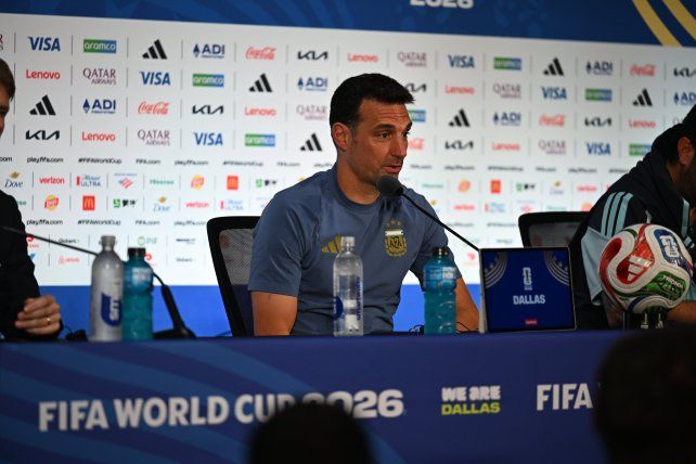 Lionel Scaloni habló en rueda de prensa.