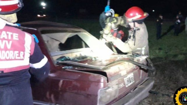 Rescataron a un hombre tras chocar contra un caballo en Ruta 18