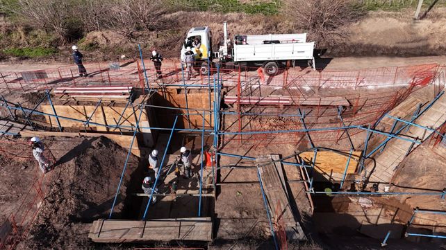 La nueva cañería instalada incorpora tecnología moderna