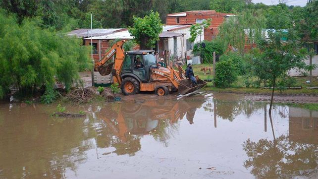 Así está Nogoyá tras las lluvias torrenciales
