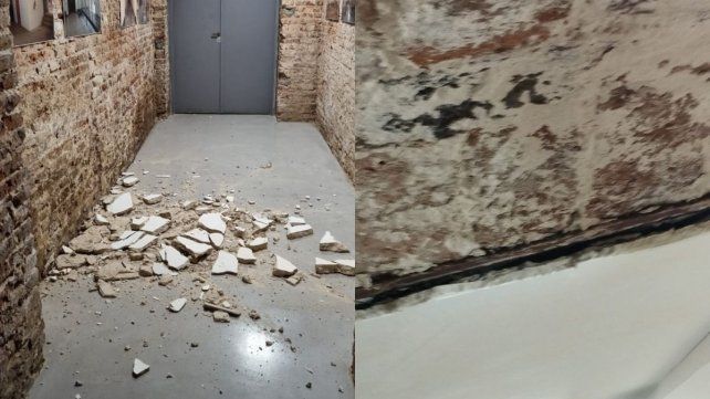 Se cayó parte del cielorraso en el Museo de Casa de Gobierno