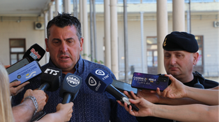 El director de Eventos Masivos del Ministerio de Justicia y Seguridad, Gustavo Velásquez, y el jefe de la agrupación Cuerpos de la Unidad Regional II, Nicolás D’Angelo y el balance del clásico.