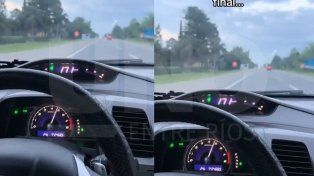 Video: conductor iba a 170 km/h junto a su hijo sin cinturón de seguridad