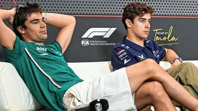 Fuerte cruce entre Colapinto y Stroll.