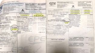 Boletas de la EPE en dos cuotas, pero con incrementos de 100% de un año a otro