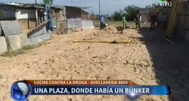 Búnker de drogas demolido en Rosario, ahora será una plaza