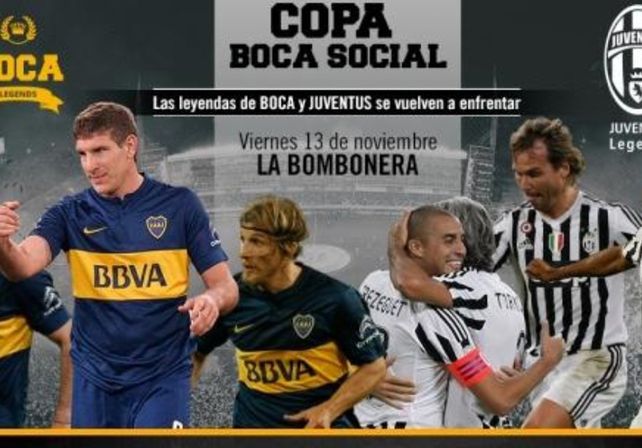 Se suspendió el partido de las leyendas entre Boca y Juventus