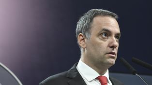 El vocero presidencial, Manuel Adorni, durante la rueda de prensa este miércoles.
