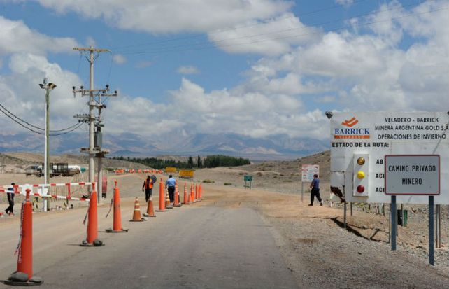 Veladero. El ingreso de la mina de Barrick