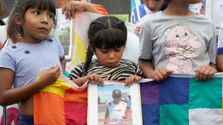 Niños y niñas también fueron parte de la marcha donde se pidió Justicia por Máximo Jerez, de 11 años, Salomón y Alexis, de 13 y Naira, de 2 luego de la tragedia del 5 de marzo en Los Pumitas.&nbsp;