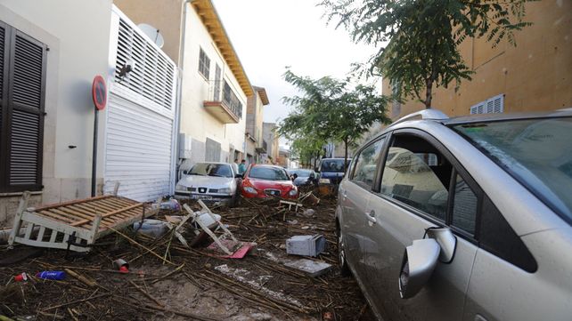 Las impactantes imágenes de la fuerte inundación en Mallorca