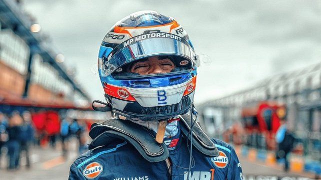 Franco Colapinto comienza a codearse con la Fórmula 2 este fin de semana en Abu Dhabi.