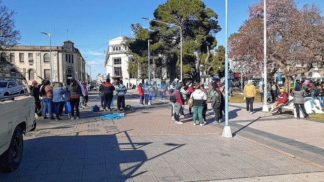 Barrios de Pie se movilizó por el aumento salarial.