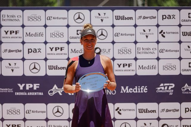 La tenista de Venado Tuerto se quedó con el segundo lugar en el torneo.